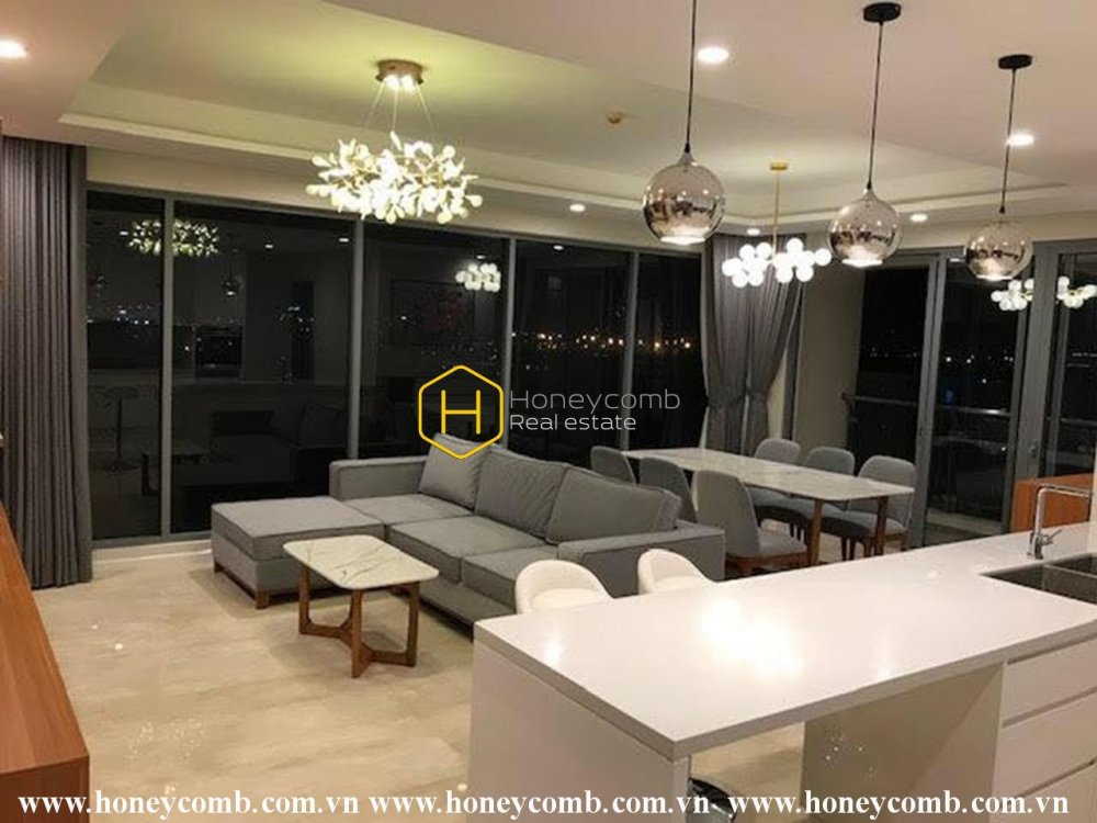 Thiết kế phù hợp. Giá cho thuê hợp lý. Căn hộ 3 giường này đã sẵn sàng để dọn vào tại Diamond Island