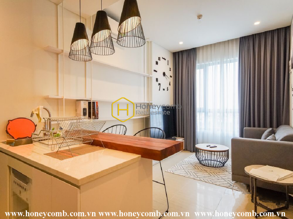 Hãy thử trải nghiệm căn hộ này ở Diamond Island nếu bạn đang tìm kiếm không gian sống thanh lịch và rộng lớn