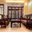 Enjoy the luxurious life with spacious living space, elegant wooden furnished villa for rent in District 2
