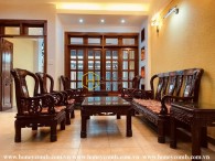 Enjoy the luxurious life with spacious living space, elegant wooden furnished villa for rent in District 2
