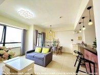 The 2 bed-apartment with harmonious colour will give you a refreshing feeling at Masteri Thao Dien
