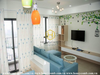 The 2 bed-apartment with pastel tone will give you the warmth and fresh feeling at Masteri Thao Dien