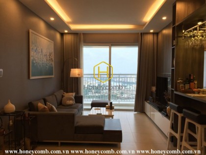 An impressively designed apartment with airy river view for rent in Tropic Garden