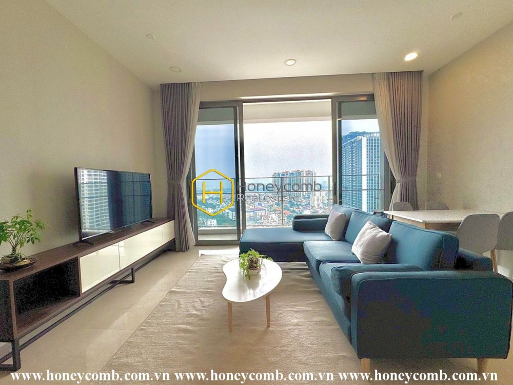 Căn hộ 2 phòng ngủ với nội thất hiện đại , tiện nghi cho thuê tại chung cư cao cấp The Nassim Thảo Điền