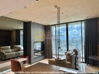 A rustic design with essential furnishings in this rental apartment at Thao Dien Green